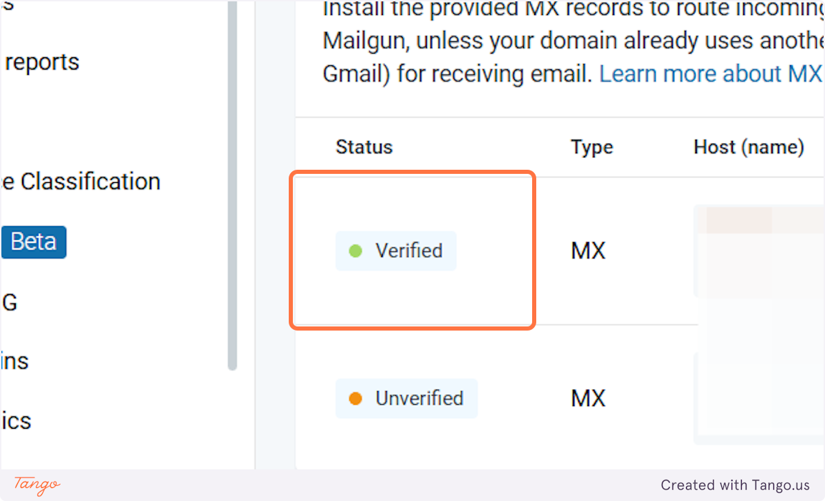 You will see that it is verified, if you copied it correctly