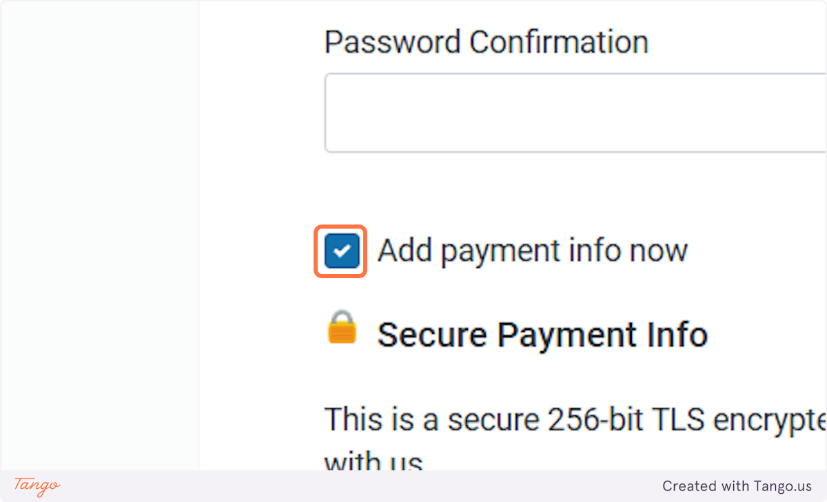 You don't have to add any payment details to get started