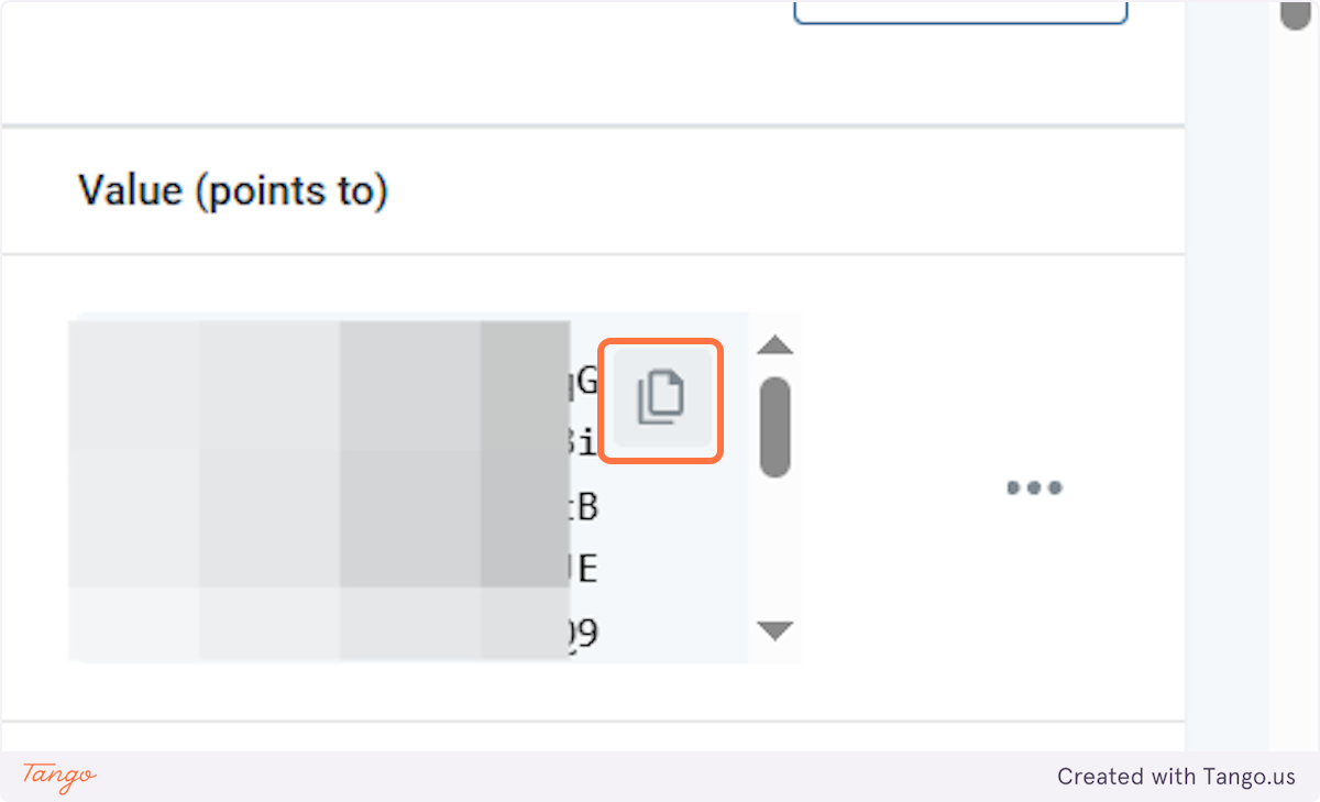 Let's copy the value as well.