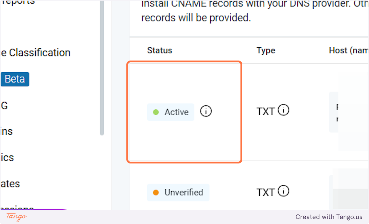 It should say active if it has been added properly.