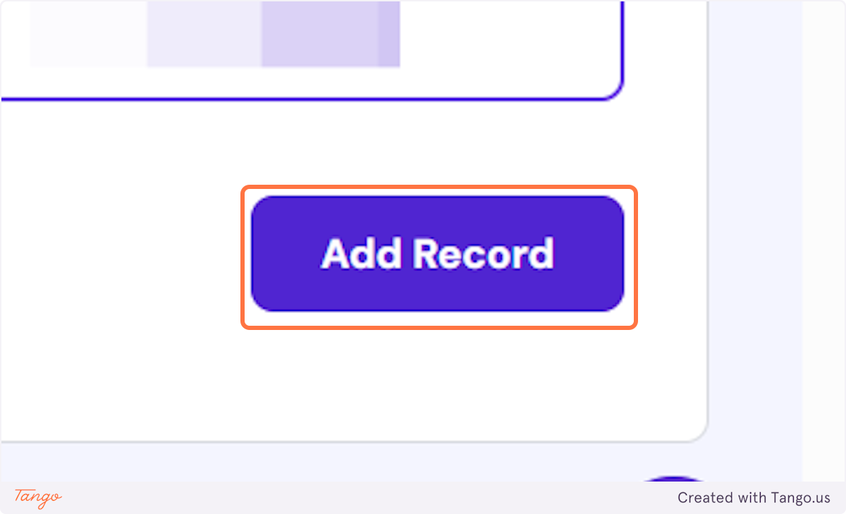 Let's add the record!