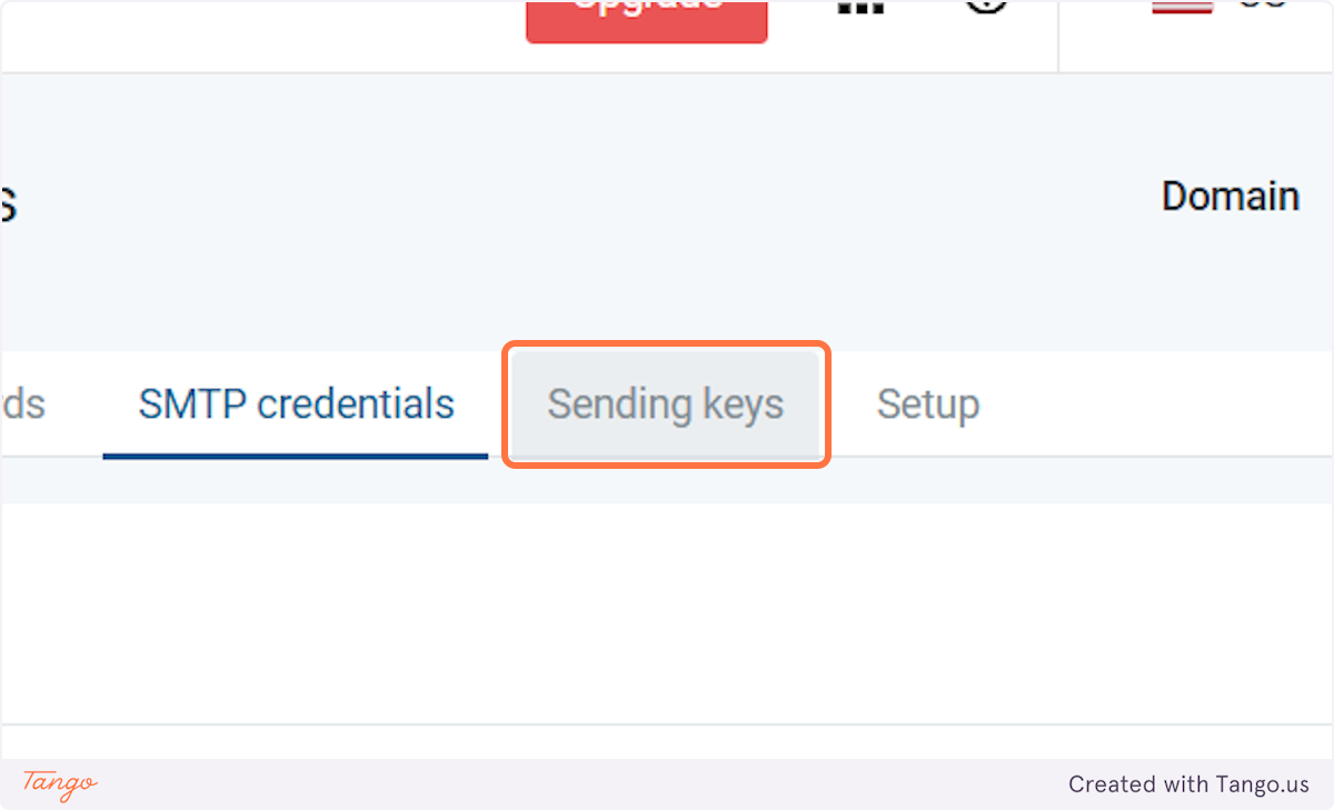 Click on Sending keys