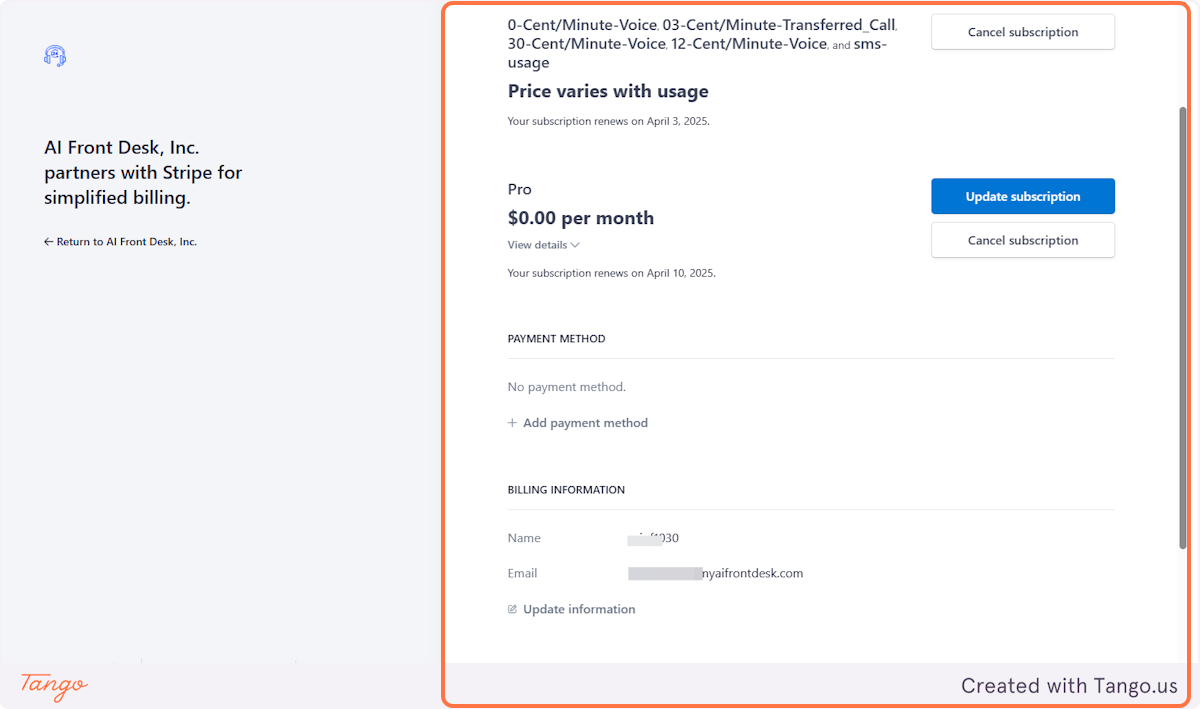 Billing Portal