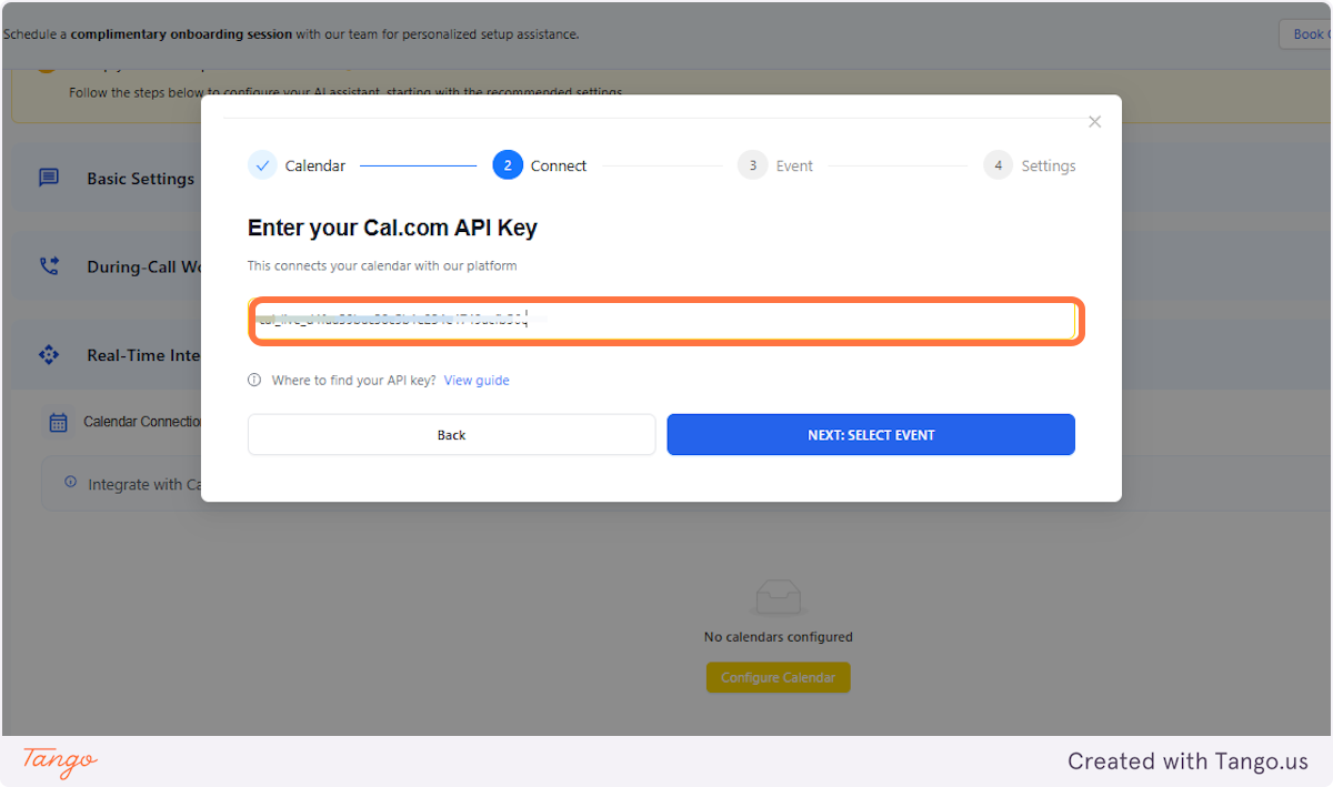 Add your API key