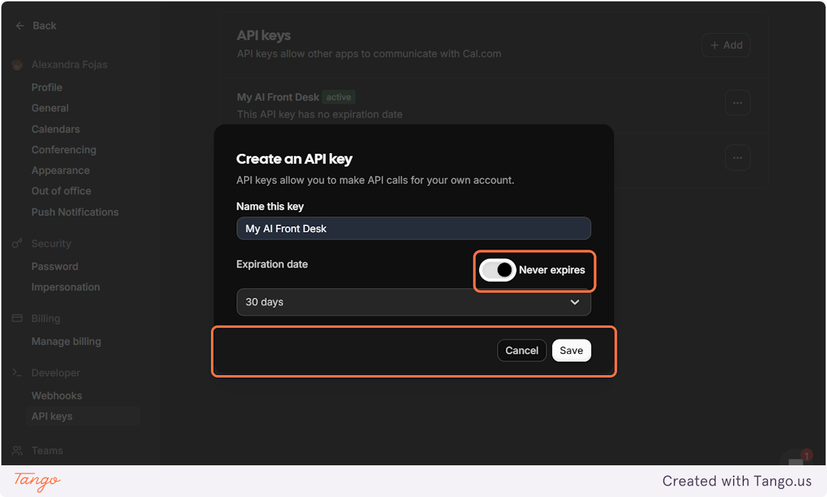 Edit the API