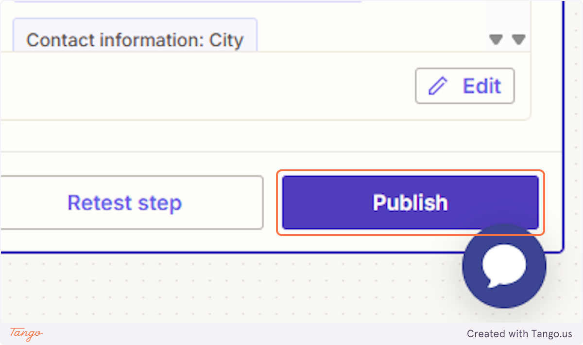Click on Publish