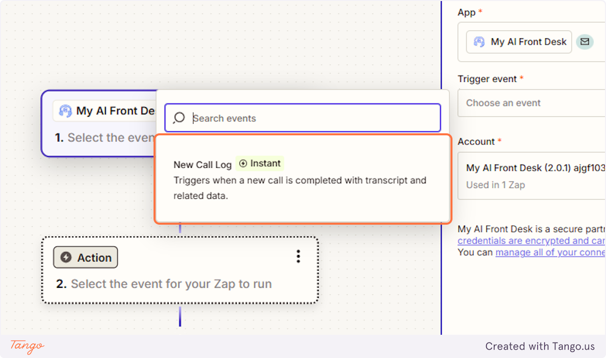 Choose an event