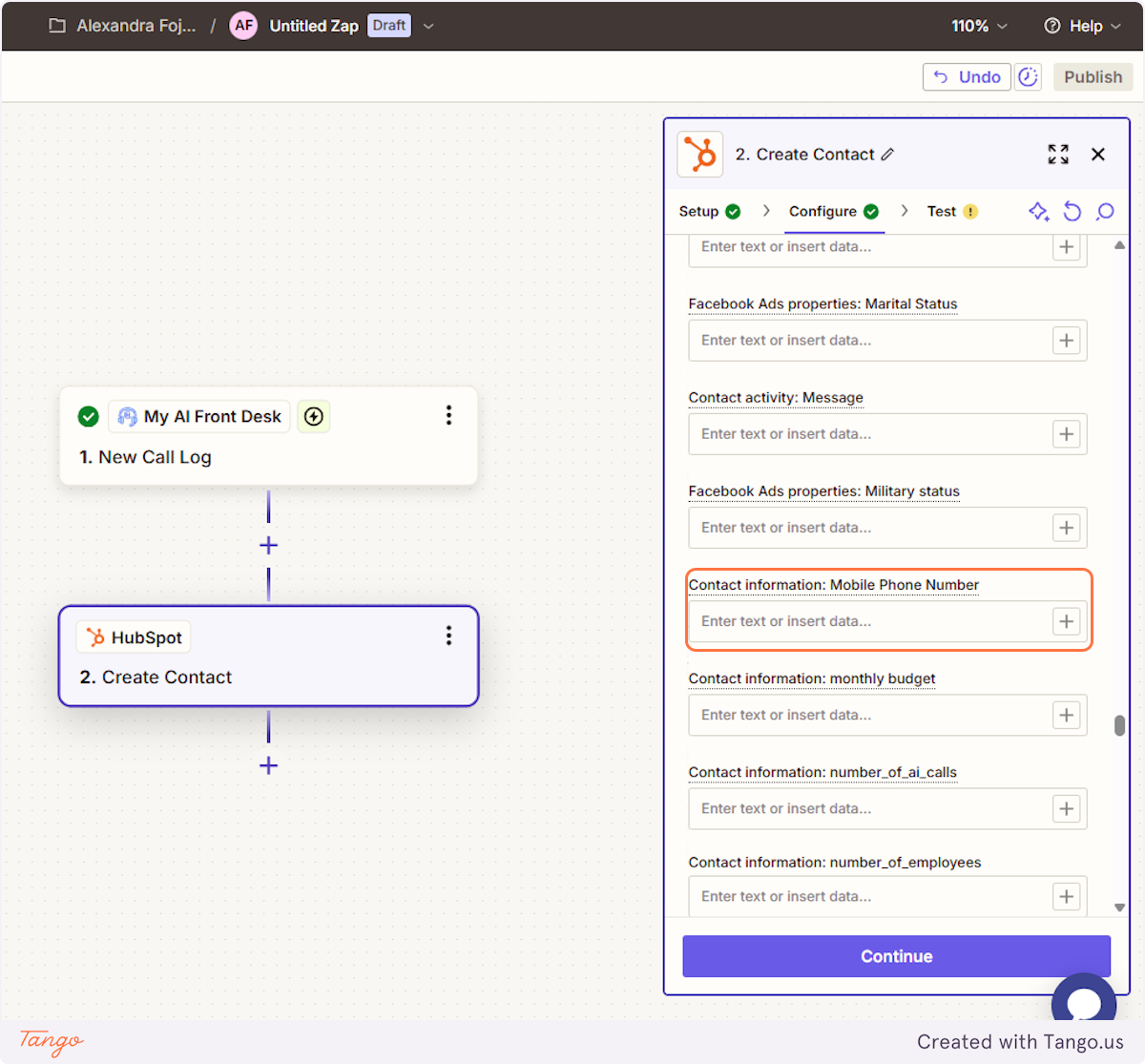 Click on Configure
