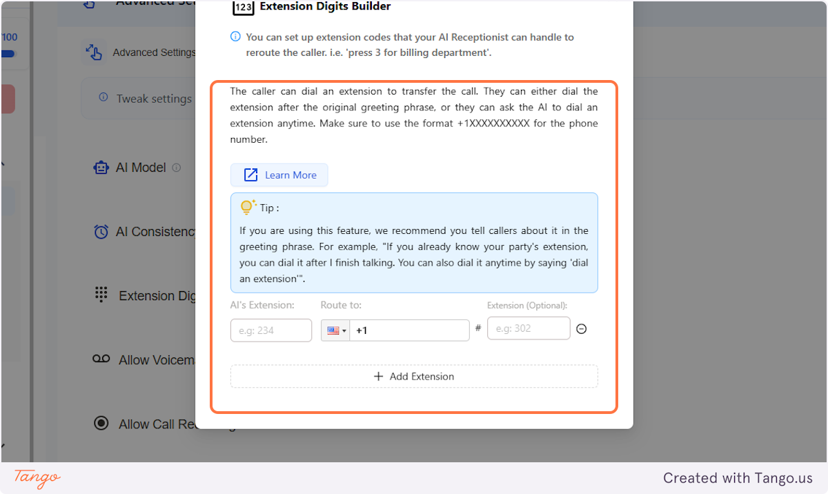 Add Extension