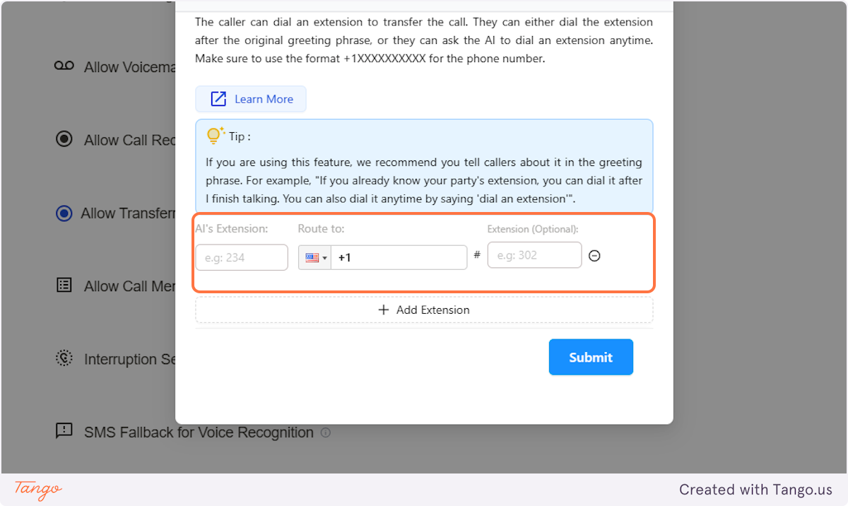 Add Extension