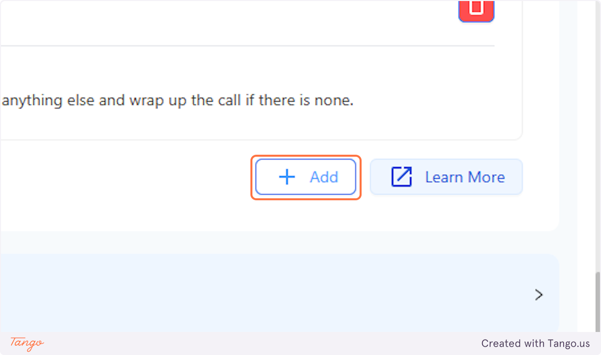 Click on Add