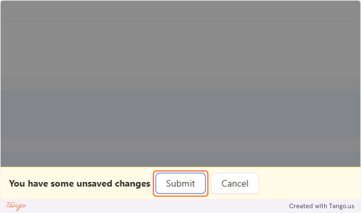 Click on Submit