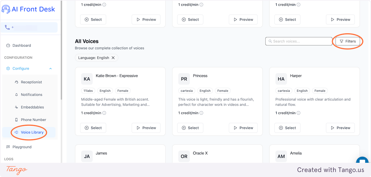 Voice Library