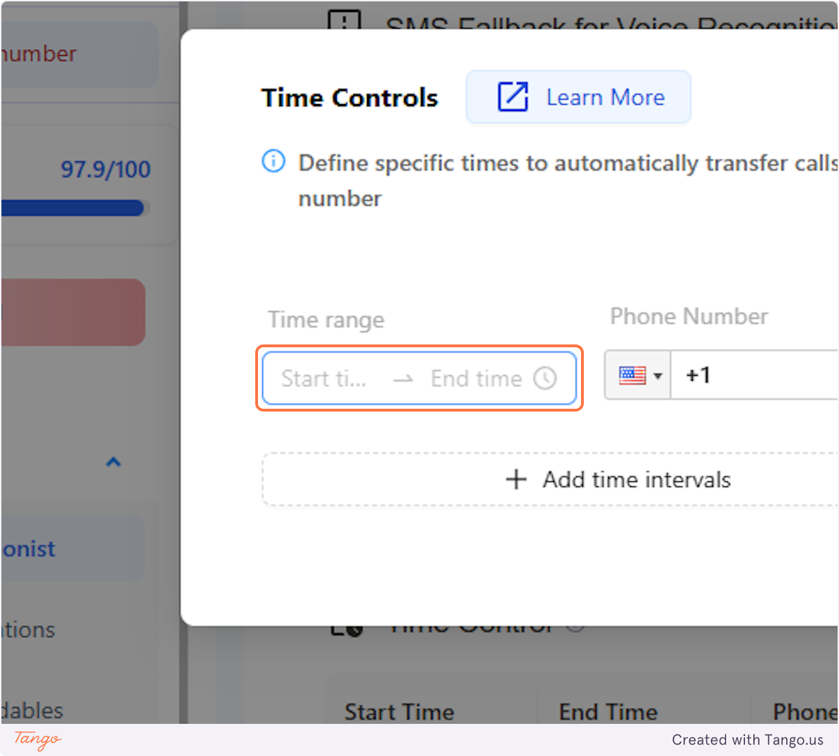 Setting the time 
