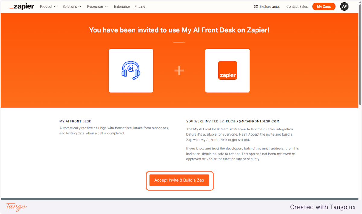 Zapier Invite