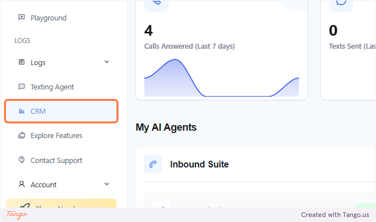 Click on CRM