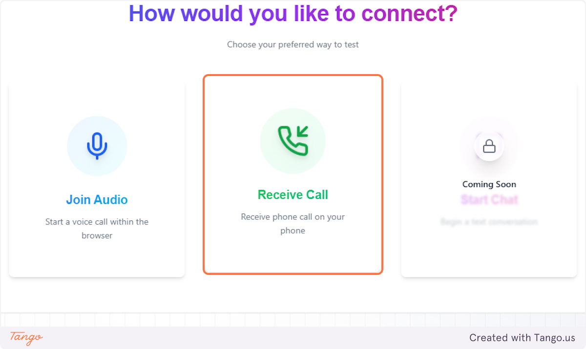 Receive Call