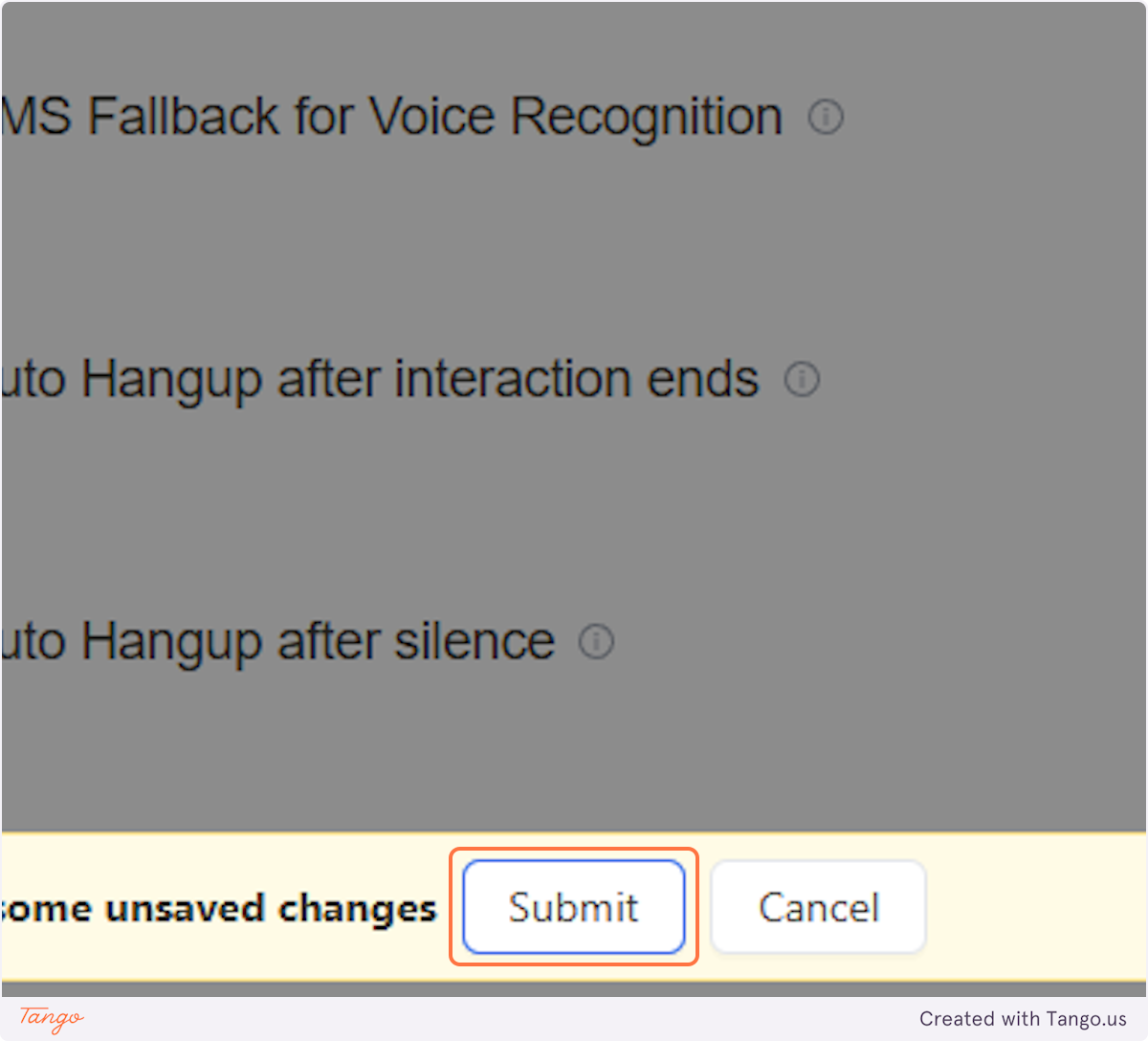 Click on Submit