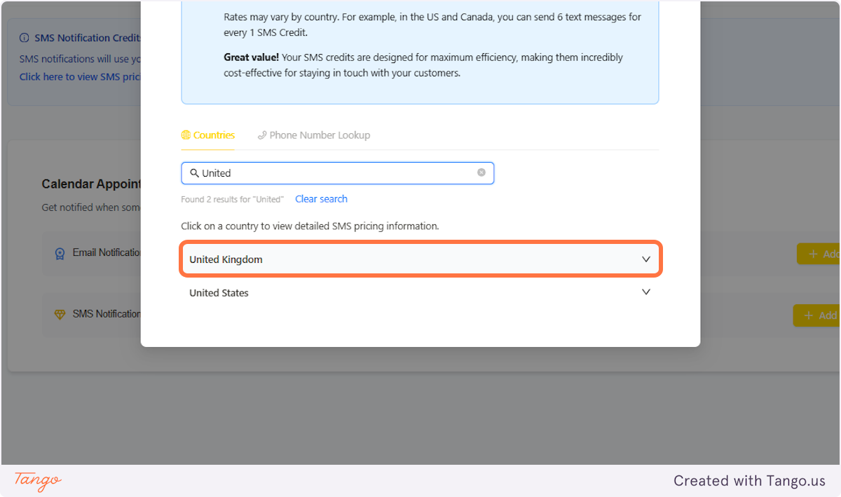 Click on Countries
