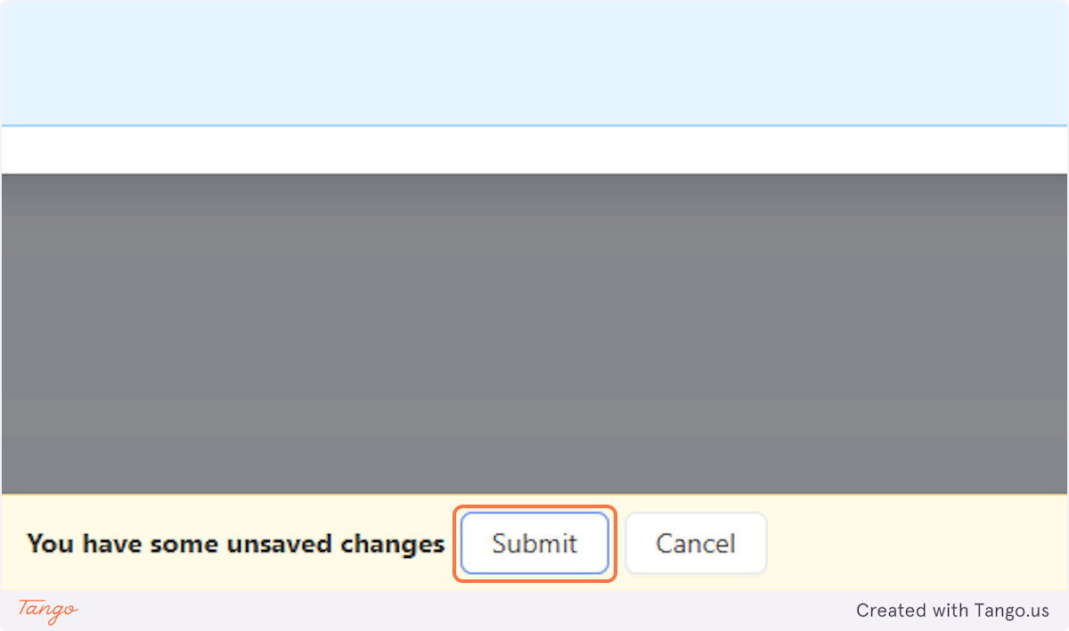 Click on Submit