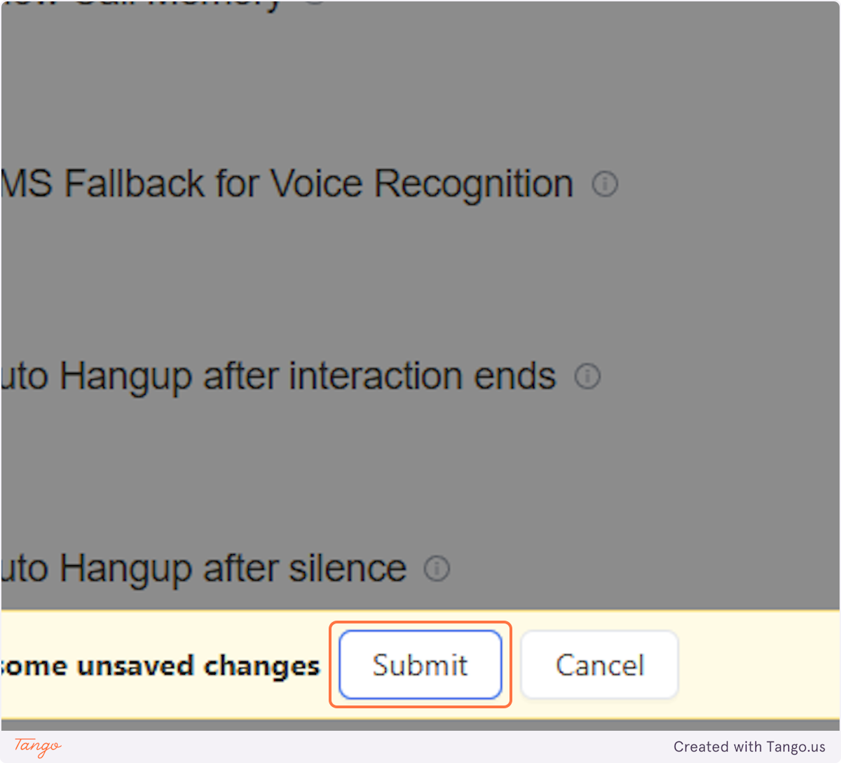 Click on Submit